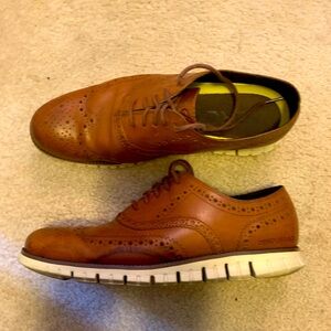 Men's Brown Cole Haan ZeroGrand Remastered Wingtip